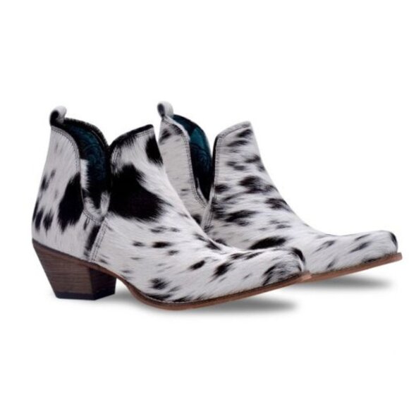 Myra Bag Shoes - MYRA BAG Sunset Bloom Hair On Shortie Split  Cowboy Boots  6-11 NWT